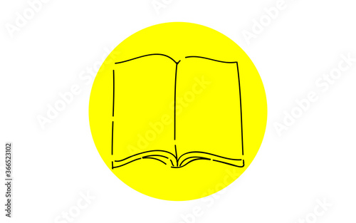 アナログ手書き風のゆるいタッチのアイコン：ノート