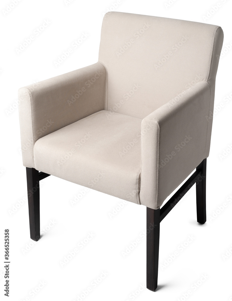 Modern classic arm chair isolated on white Modern classic arm chair isolated on white