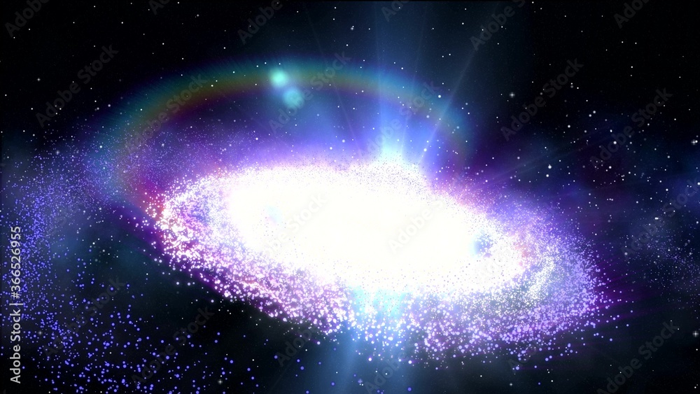 Naklejka 3D rendering of our galaxy which is aptly named the Milky Way