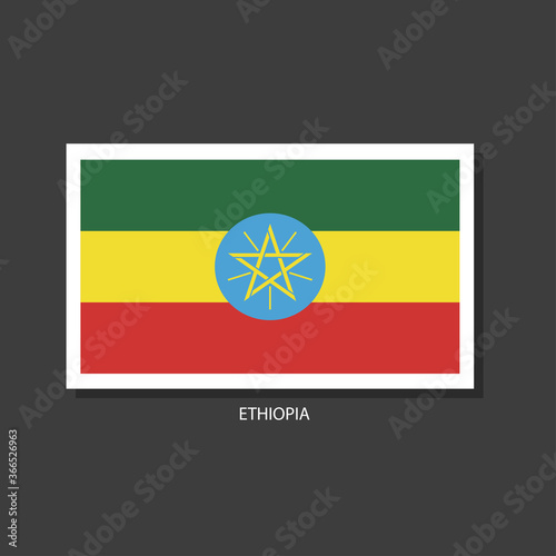Free Download Ethiopia flag Vector Square Icon	 - GFXLoad