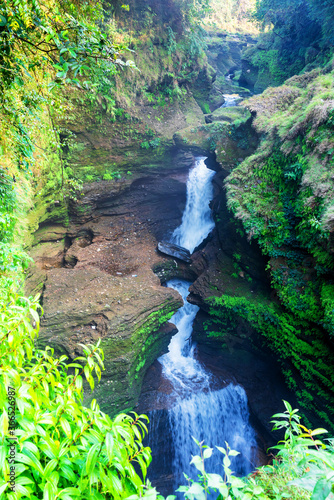 Davis Falls is a waterfall located at Pokhara in Kaski District, Nepal photo