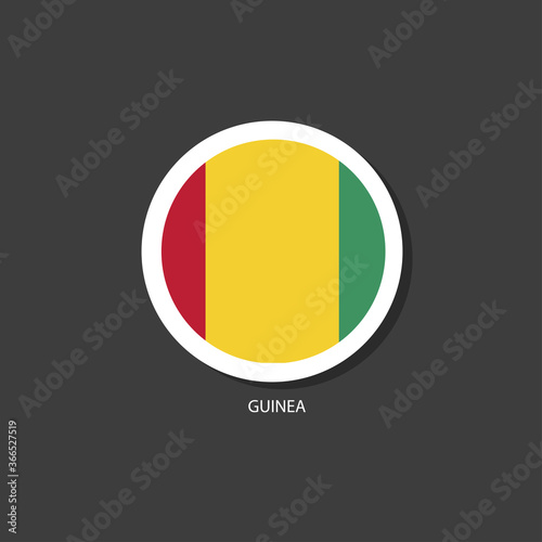 Guinea flag Vector circle with flags. Free Download Guinea flag Vector circle with flags. - GFXLoad