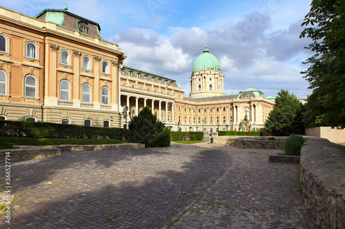 Budapest Royal Castle -Courtyard of the Royal Palace in Budapest. Hungary.