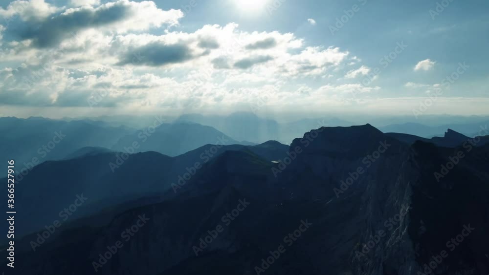 Dronevideo from a top of a mountain in austria Dronevideo from a top of a mountain in austria