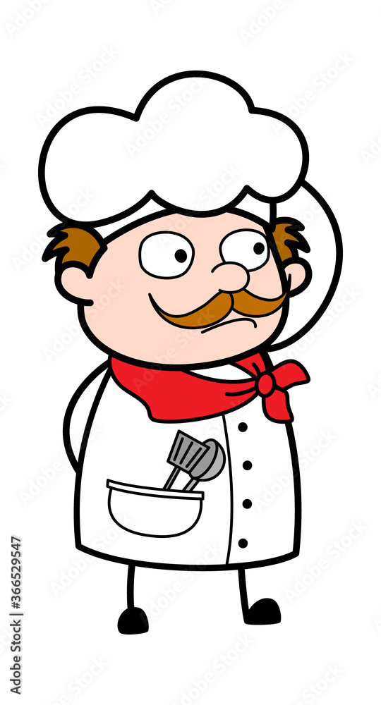 Cartoon Businessman thinking in Confusion Cartoon Businessman thinking in Confusion
