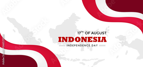 17 august, happy indonesia independence day with variant decoration