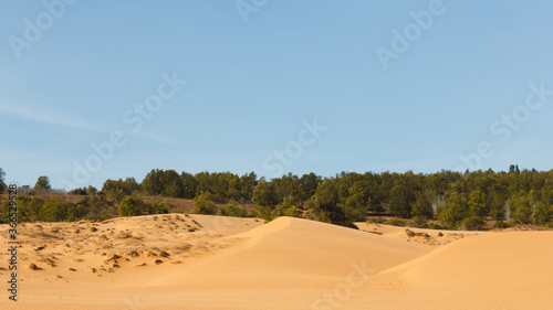 Sand Dunes and blue sky in Vietnam's Mui Ne