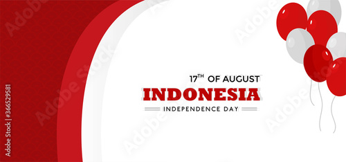 17 august, happy indonesia independence day with variant decoration