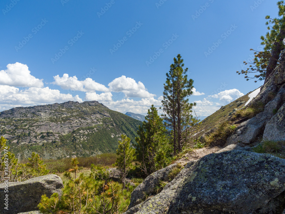 Mountain landscape. Ergaki Natural Park. Siberian Sayan Mountains Mountain landscape. Ergaki Natural Park. Siberian Sayan Mountains
