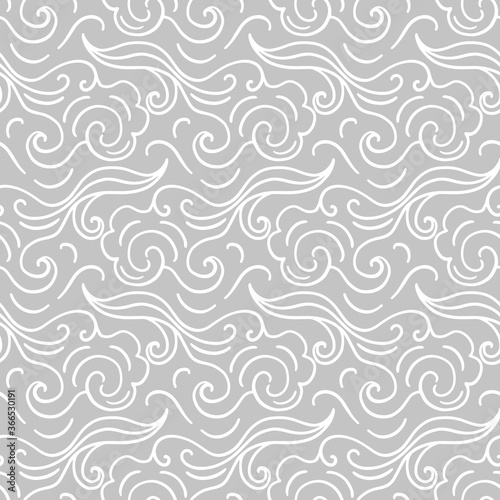 Ocean waves seamless pattern