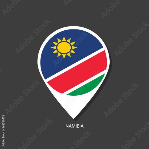 Free Download Namibia flag Vector marker with flags. - GFXLoad
