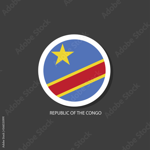 Free Download Republic of the Congo flag Vector circle with flags. - GFXLoad