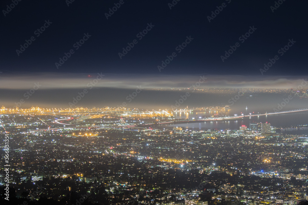 San Francisco Bay Area at Night