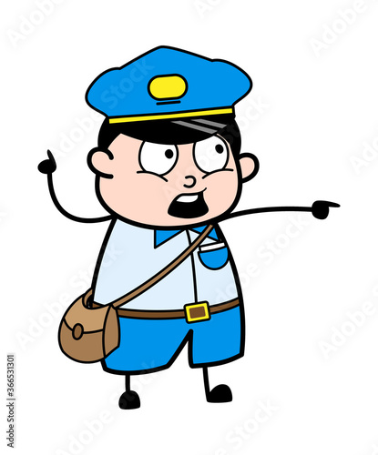 Blaming Postal worker Cartoon