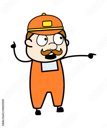 Blaming Delivery Man Cartoon