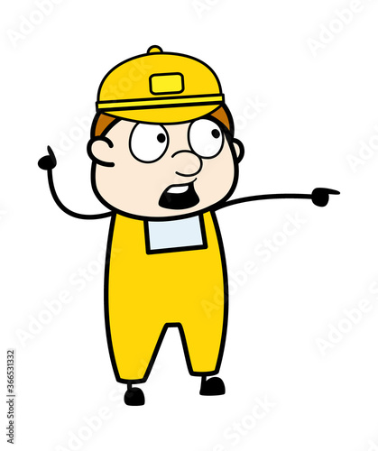 Blaming Courier Man Cartoon