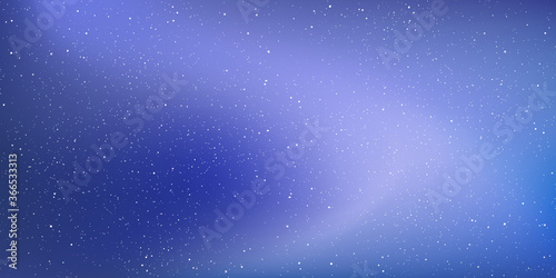 Astrology horizontal background, Starry sky colourful glow, Milky way galaxy in the cosmos, Vector Illustration.