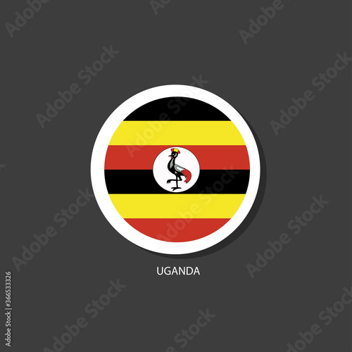 Free Download Uganda flag Vector circle with flags.	
 - GFXLoad
