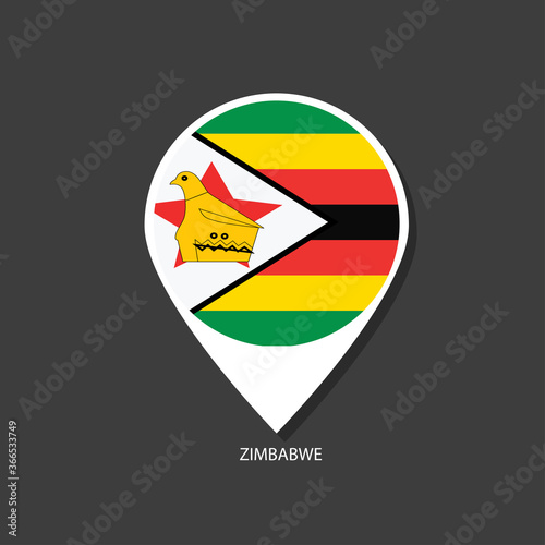 Free Download Zimbabwe flag Vector marker with flags.	 - GFXLoad