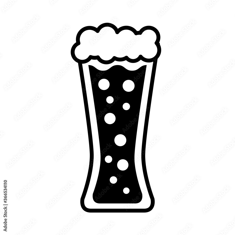 beer glass drink line style icon beer glass drink line style icon