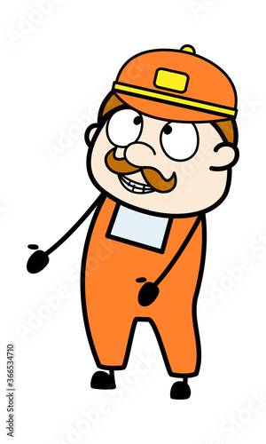Day Dreaming Delivery Man cartoon