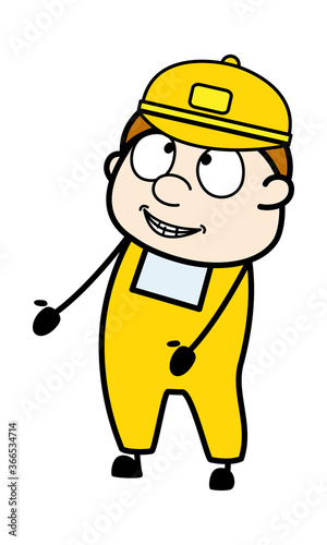 Day Dreaming Courier Man cartoon