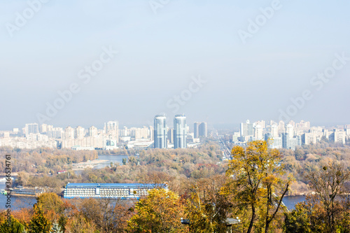  View of the autumn city of Kiev