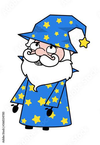 Day Dreaming Wizard cartoon