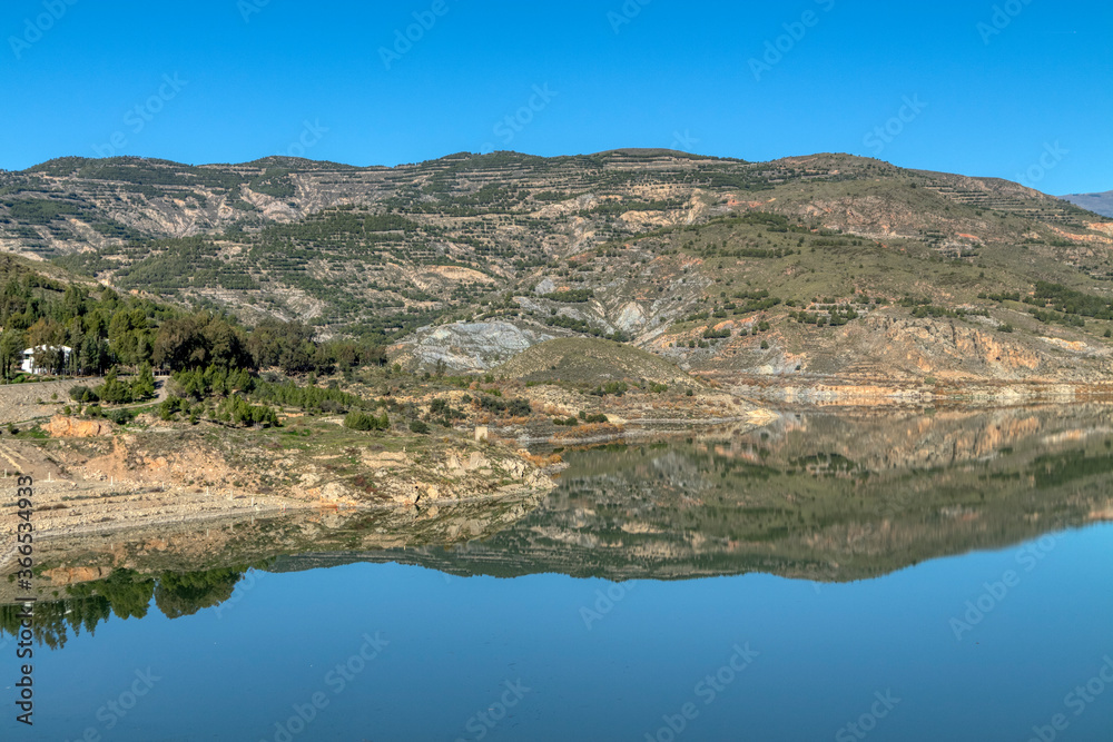 reflections in the Beninar reservoir