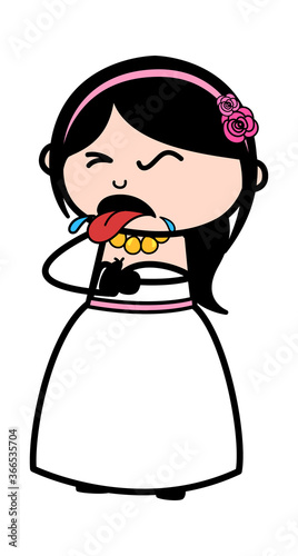 Cartoon Bride Choking
