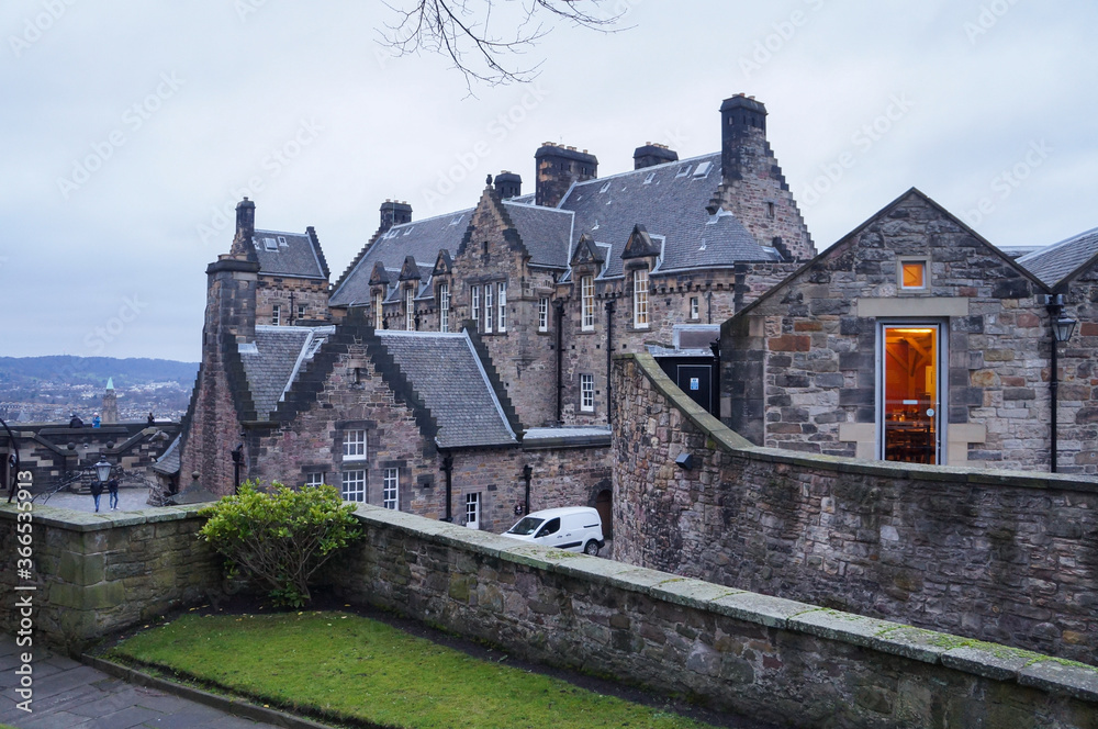 Medieval historic stone building in Edinburgh, Scotland Medieval historic stone building in Edinburgh, Scotland