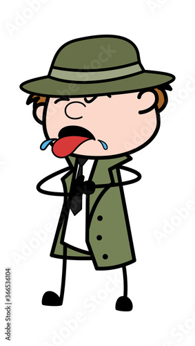 Cartoon Spy Choking