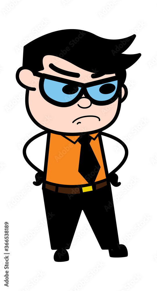 Aggressive Businessman Cartoon Aggressive Businessman Cartoon