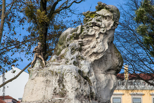 Obraz na płótnie Adamastor Statue in Lisbon w salonie