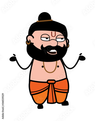 Pandit Talking Cartoon