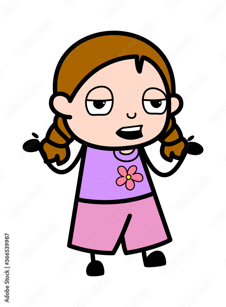 Girl Talking Cartoon