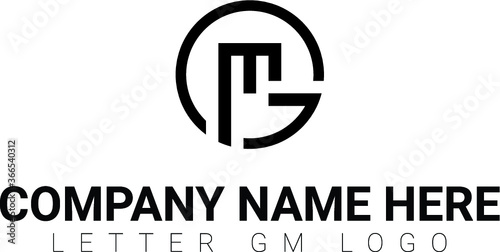 Custom Logo design with the letters GM