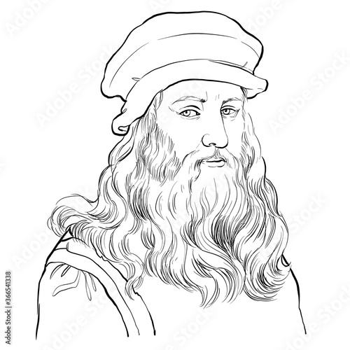 Bild auf Leinwand Leonardo di ser Piero da Vinci, Leonardo da Vinci