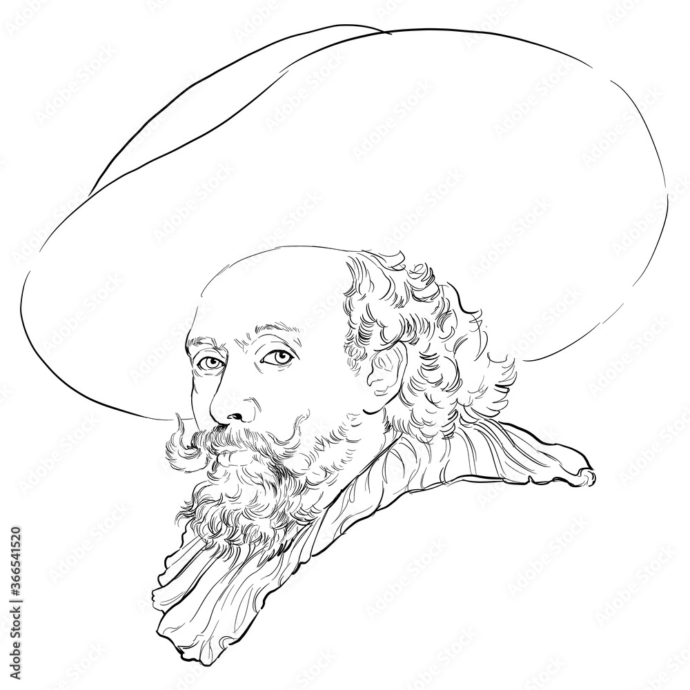 Rubenz Sir Peter Paul Rubens, Peter Paul Rubens Stock Illustration | Adobe Stock