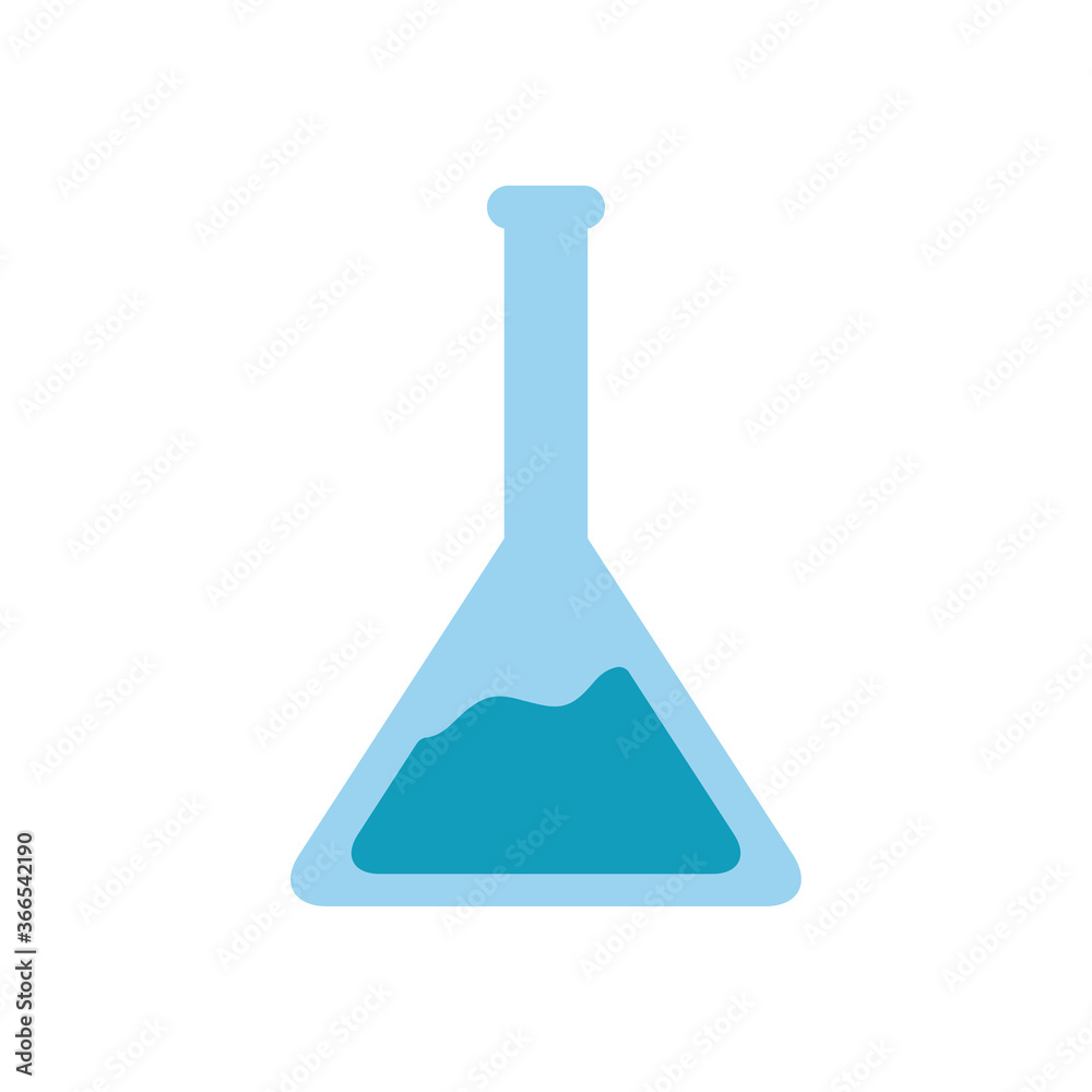 chemical conical flask icon, flat style chemical conical flask icon, flat style
