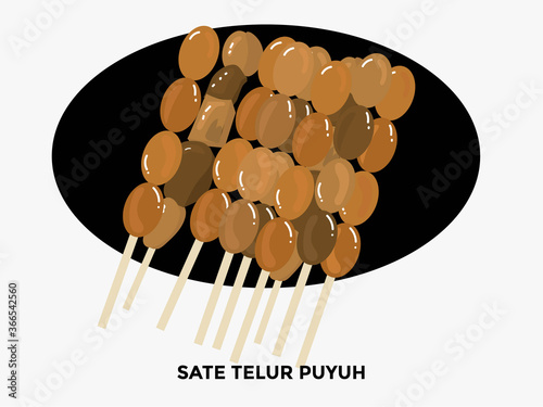 illustration of popular food in Indonesia. bakso, nasi goreng, gudeg, pecel lele, tempe penyet, nasi campur, sup buntut, ikan bakar, tempe goreng, nasi uduk, gulai, tongseng, ayam penyet, sate ayam, s