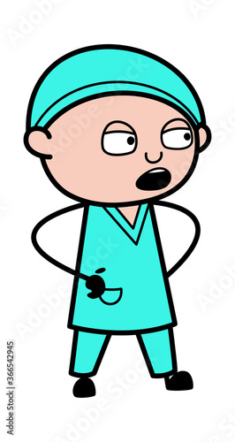 Cartoon Surgeon Discussing