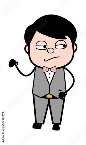 Unamused Groom Cartoon