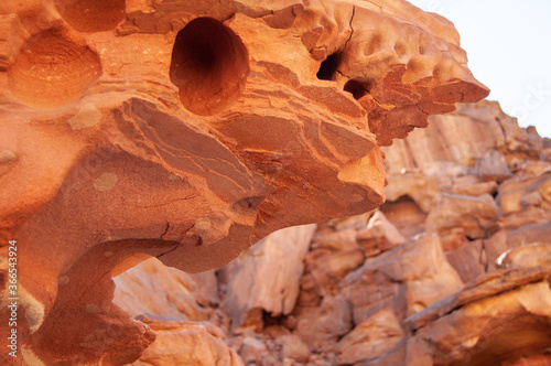 red rocks in the desert