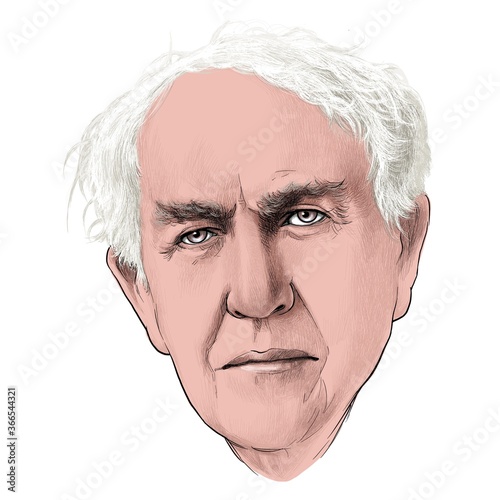 Canvas-taulu Thomas Alva Edison