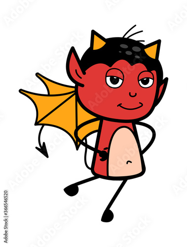 Hands on waist Cartoon Devil