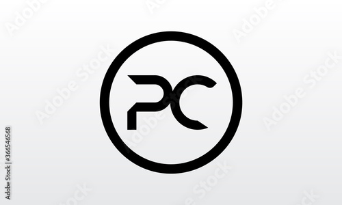 Initial PC Letter Logo With Creative Modern Business Typography Vector Template. Creative Letter PC Logo Vector.