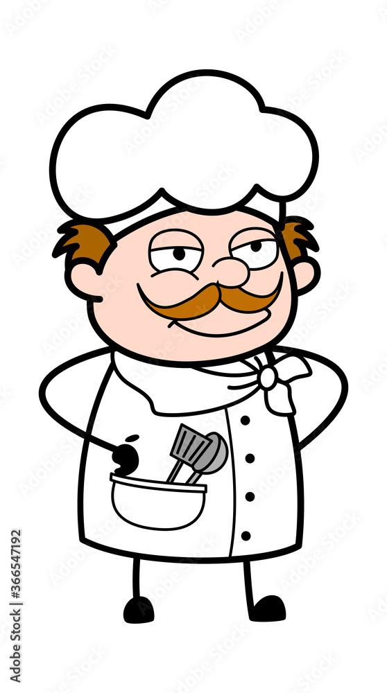 Hands on waist Cartoon Businessman Hands on waist Cartoon Businessman