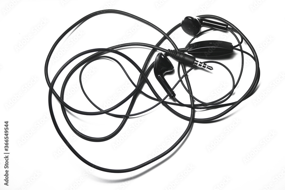 hand free or headphone on white background hand free or headphone on white background