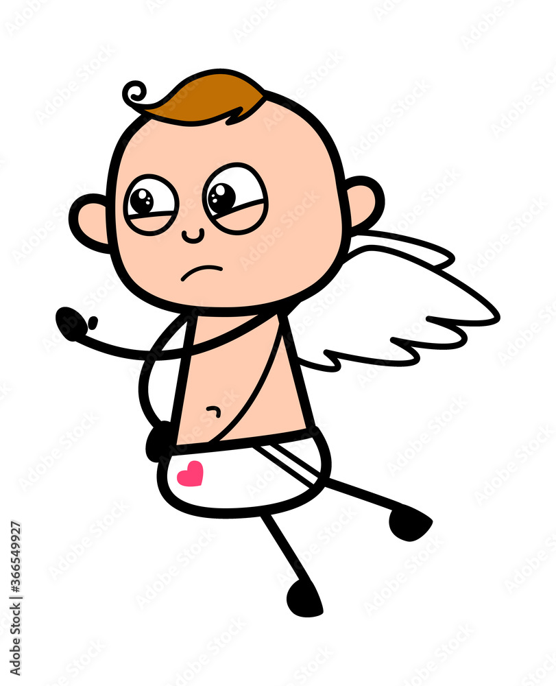 Cartoon Angel Threatening Cartoon Angel Threatening